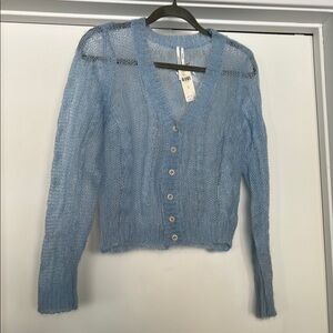Anthropologie Blue Sweater
